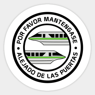 MonorailPorFavorGreen Sticker